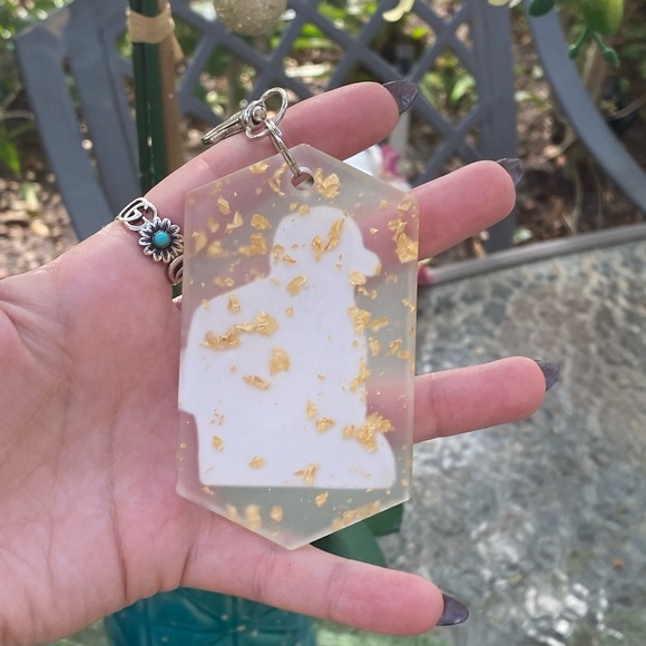 Mac Miller Tiny Desk Concert Cartoon & Gold Flakes Keychain Bag Charm Resin Art - Picture 6 of 12